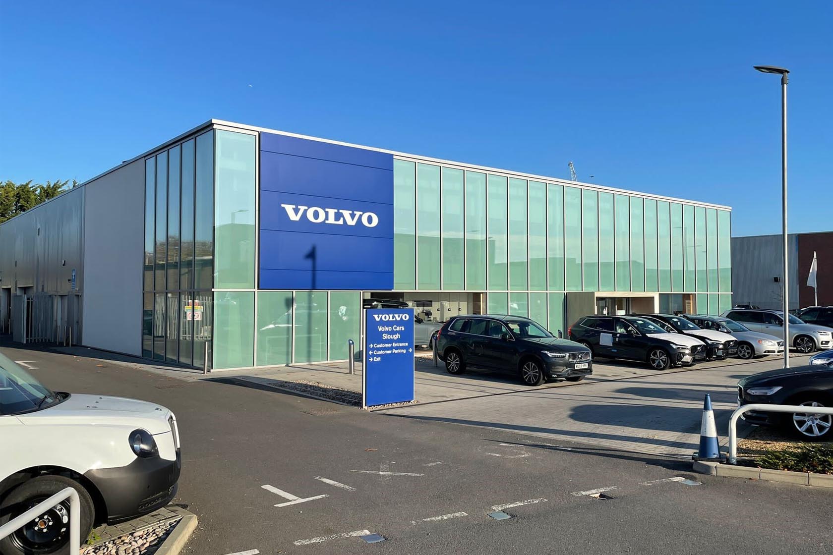 A Volvo car showroom in Slough